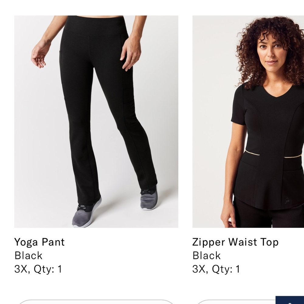 Black scrubs